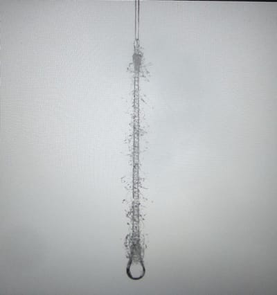 Goodwill Glazen Pegel - Wit - LxB 25x2cm