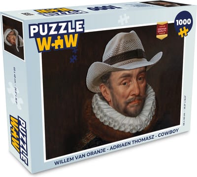 Puzzel Willem van Oranje - Adriaen Thomasz - Cowboy - Legpuzzel - Puzzel 1000 stukjes volwassenen