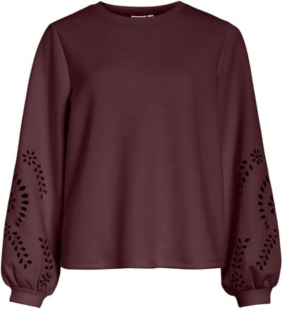VILA - VISANDY L/S DETAIL SWEAT TOP - NOOS - Dames - Sweaters