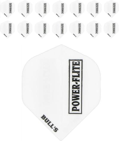 Powerflights Dartflights - Wit- (5 Sets)