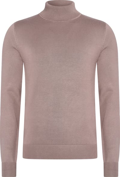 Mario Russo Coltrui - Trui Heren - Sweater Heren - Coltrui Heren - XXL - Deep Taupe