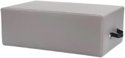 Pilates Box - Fitness Accessoire - Lichaamsvorming - Eikenhout PU Leer - 67x42x24 cm - Grijs