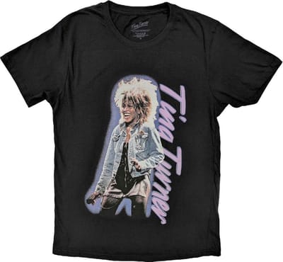 Tina Turner - Vertical Logo Heren T-shirt - S - Zwart