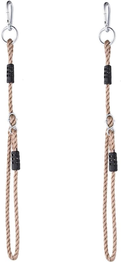 Nylon Touw voor Schommels - Hangmat Ophanging - Buiten Ontspannen - Verstelbare Lengte - 180 kg Capaciteit - Zwart