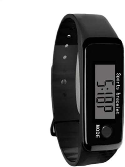 Stappenteller Horloge - Fitness Tracker - Activiteit Meten - Waterdicht Ontwerp - 6x6x3 cm - Zwart