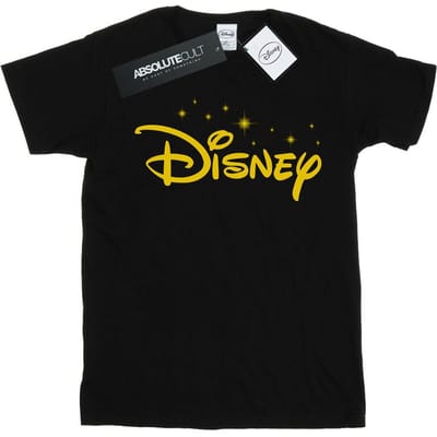 Disney Dames/Dames Logo Stars Katoenen Vriend T-shirt (Zwart)