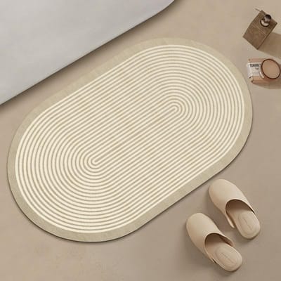 Eenvoudige Japanse Wabi-Sabi Badkamer Diatomeeënaarde Mat Badkamer Bad Water Absorberend Antislip Voetkleed 40 * 60Cm