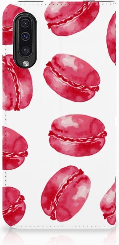 Samsung Galaxy A50 Flip Style Cover Pink Macarons