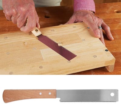 Allecto - Houtzaag - Handzaag 300 mm - Ergonomisch beukenhouten handvat - Fijn zagen - Voor doe-het-zelvers - Professioneel gebruik