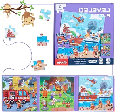 Magnetische Puzzel voor Kinderen - Educatieve Montessori Reisgames, Perfect Cadeau voor Kinderen van 3 tot 5 Jaar, Leerzaam Speelgoed voor Thuis en Op Reis