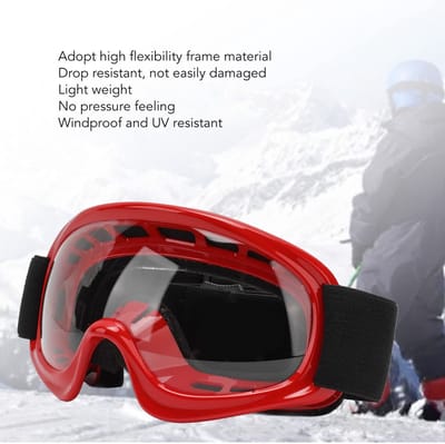 Dailygoods- Dirt-bike-bril Slagvast - Motorbril - UV-bescherming - Windbescherming - Verstelbaar - Comfortabele sponsvulling