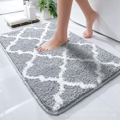 Cartoon Imitatie Kasjmier Vloermat Badkamer Absorberend Toiletdeur Entree Antislip Mat Slaapkamer Tapijt Deurmat Vloermat Huishoudelijk 40 * 60 thickened (imitation cashmere)