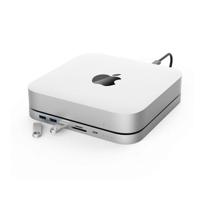 M-TECK Mac Mini Hub Docking Station 1 x HDMI - 1 x Displayport - 3 x USB-A - Micro SD Kaartlezer - M.2 SATA HDD/SSD Behuizing -Geschikt voor M1, M2 en M3.