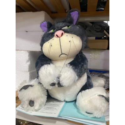 UITVERKOOP 25cm Lucifer De Kat Schattige Pop Pluche Speelgoed Sierkussen Kat Pop Verjaardagscadeau Valentijnsdag Pluche Speelgoed