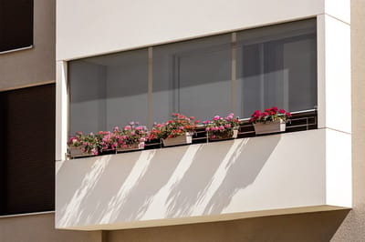 Coloray Buitenrolgordijn - Middengrijs Raamdecoratie Buiten - 40x180 cm - Zonwerend Gordijn - Windscherm Balkon - UV-Bescherming Buiten - Buitenjaloezie - Zonnescherm Verticaal - Privacy Scherm Terras