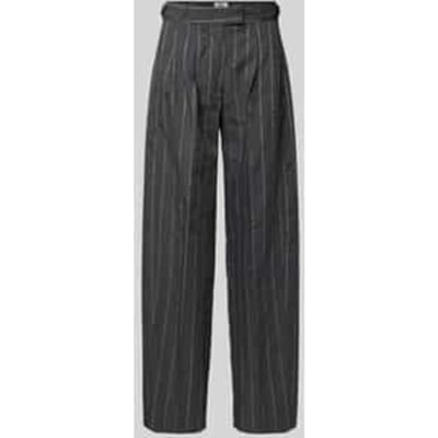 Stoffen broek met wol en achterzakken