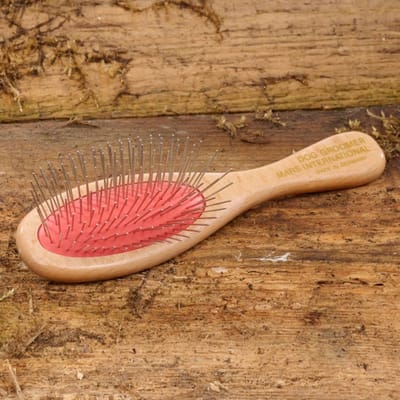 Mars Coat-King Professionele Verzorgingsborstel voor Huisdieren – Roestvrij & Houten Handvat – 21x6 cm