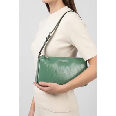 Michael Kors Large Pouchette Shoulder Bag Pine Green Maat: OS | Handtassen Outlet | Dames | Groen