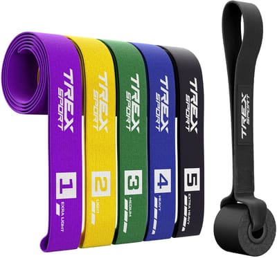Trex Sport TX-005PBA - Weerstandsbanden - 5 stoffen banden - 104 cm - Weerstand 2,5-25 kg