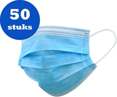 Mondmasker - Niet medisch - 50 stuks - Geschikt voor bijvoorbeeld in het OV - mondkapjes niet medisch