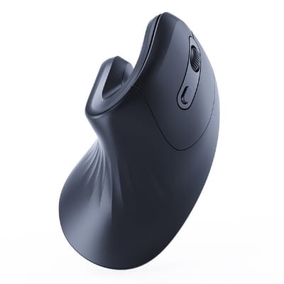 Gembird MUSW-ERGO-03 Draadloze Ergonomische muis Space Grey - draadloos - 6 knoppen - 800/1200/1600 DPI
