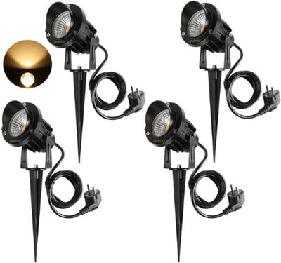 Thuys – LED Tuinspots Met Grondpen – 9W Tuinverlichting Buiten – Warm Wit 3000K – 900 Lumen