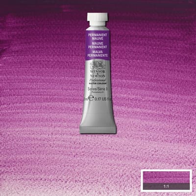 Watercolor paint W&N 5ml – 491 Permanent Mauve