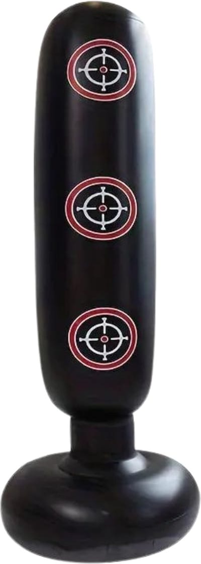 Nivard Bokszak - Bokspaal - Bokszak Ophangsysteem - Volwassenen - Kickboks Zak - Stootzak - Punching Bag - Boxzak - Sport - Opblaasbaar - Zwart