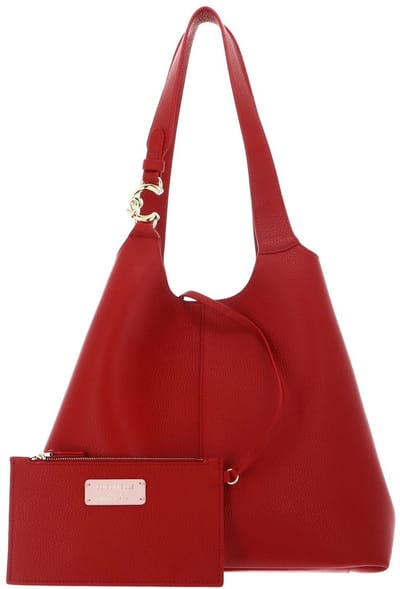 COCCINELLE Leren schoudertas C-Easy Shopper Scarlet rood