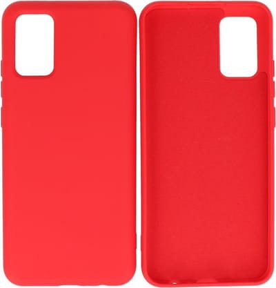 Hoesje Geschikt voor Samsung Galaxy A02s - Fashion Telefoonhoesje Backcover - Siliconen Hoesje - Rood