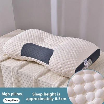 Oreiller de massage du cou pour dormir, oreiller orthopédique pour la maison, fibre de soja, SPA, aide à dormir et protège le cou, 1Pcs gray