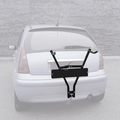 Carpoint Fietsdrager – Trekhaak Bevestiging – Met Kentekenplaathouder – Compact en Stevig – 15 kg Draagvermogen