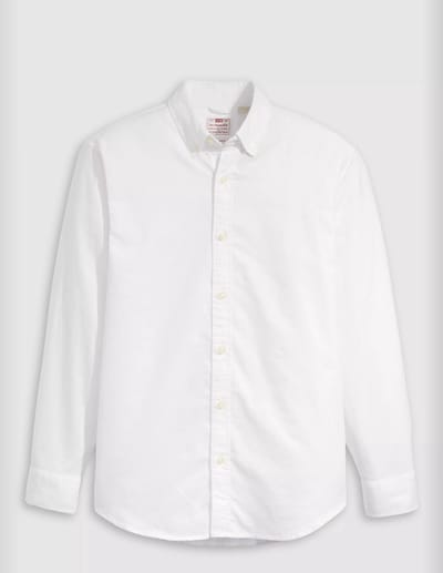 Levi´s ® Authentic Button Down Overhemd Met Lange Mouwen Wit M Man