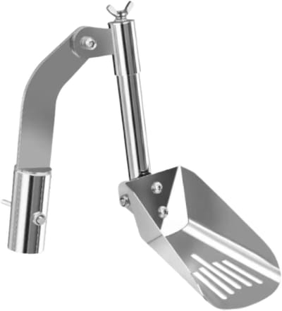 Dakgoot Reiniger - Goot Schep - Bladeren Verwijderen - Roestvrij Staal - 20 x 11 x 5 cm - Zilverkleurig