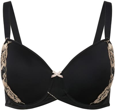 TruYou - Dames - Beugelbeha kant zachte cups - Zwart - Maat 95B