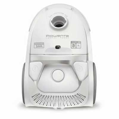 Rowenta RO3927 Compact Power zakreiniger - 750 W motor - 3 liter stofzak - metalen telescoopbuis - automatische snoeroproller - Wit