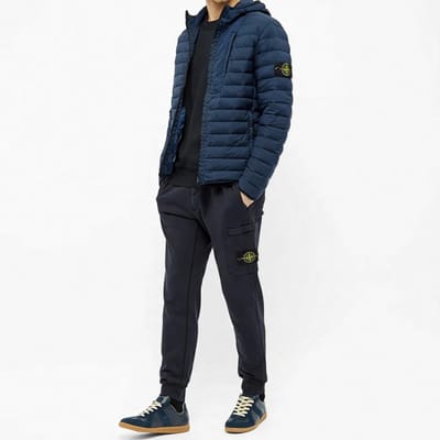 Stone Island Klassiek Logo Effen Kleur Ronde Hals Lange Mouwen Sweatshirt Unisex sweatshirt Marineblauw 721563051-V0020 L black