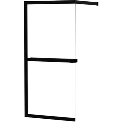 Allibert Inloopdouche Lexie 80x200cm - Mat Zwart Profiel - 8 Mm Helder Glas