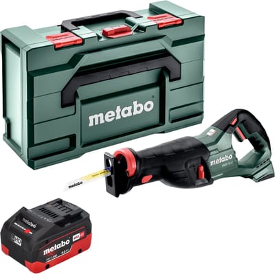 Metabo SSEP 18 LT accu reciprozaag 18 V 32 mm + 1x LiHD accu 8.0 Ah + metabox - zonder oplader