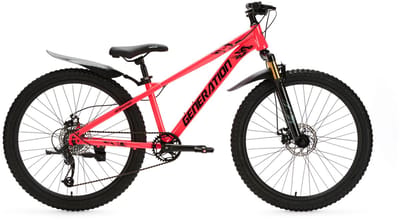 Generation X8 Mountainbike 26 inch - Roze met Spatborden