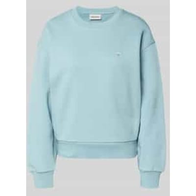 sweatshirt met logostitching model 'CASEY'