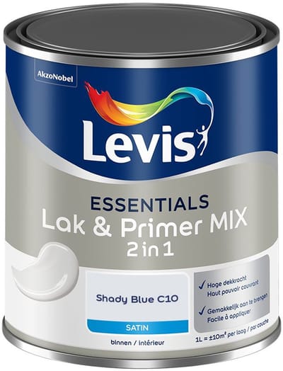Levis - Essentials Lak & Primer Mix - Shady Blue C10 - Mengverf - 1 L