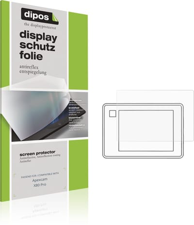 dipos – 4x Matte Beschermfolie geschikt voor Apexcam X80 Pro | Krasbestendige & antireflecterende Screenprotector Ultra-Thin