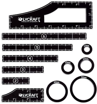 Allecto - Objectieve Punt Markers - Acryl Heerser - 12 Stuks - Gaming Accessoire - Wargames Templates - Perfect voor Tafelblad Gebruik