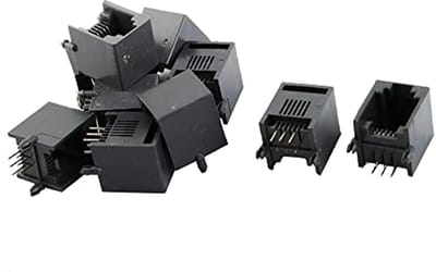 Modulaire PCB Stekker 6P6C RJ12 - 10 Stuks
