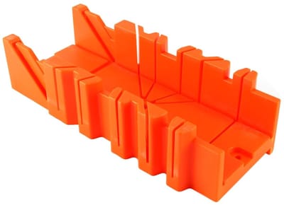 Dailygoods- Verstekbak Verstelbare Hoekgeleider - Houtbewerkingsklem - Duurzaam ABS - Niet-beschadigende Basis - Lasergeëtste Hoekmarkeringen - 295 mm x 90 mm - Zaagmal