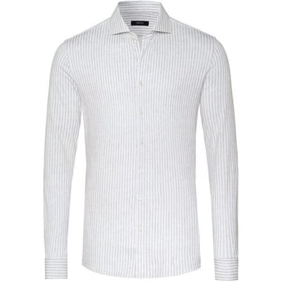 Desoto Luxury Overhemd Allover Stripes Taupe / male