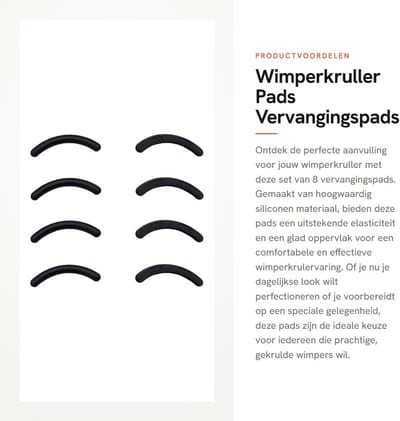 Dailygoody - Wimperkruller Pads - Vervangingspads - Siliconen materiaal - Hoogwaardige kwaliteit - Ideaal voor perfecte wimpers - Geschikt voor alle w...