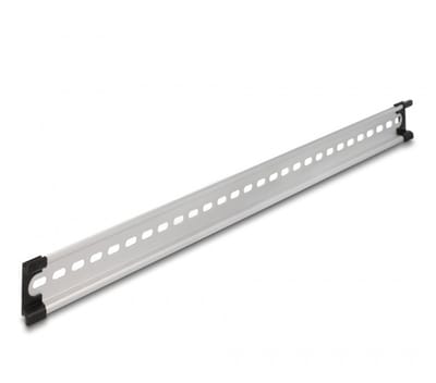 DIN-rail met sleufgaten | 19 inch | 48,2 x 3,5 x 0,75 cm | aluminium