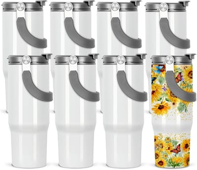 Sublimatie Tumblers - Bekers met deksel - Dranken bewaren - Roestvrij staal isolatie - 850 ml - Wit